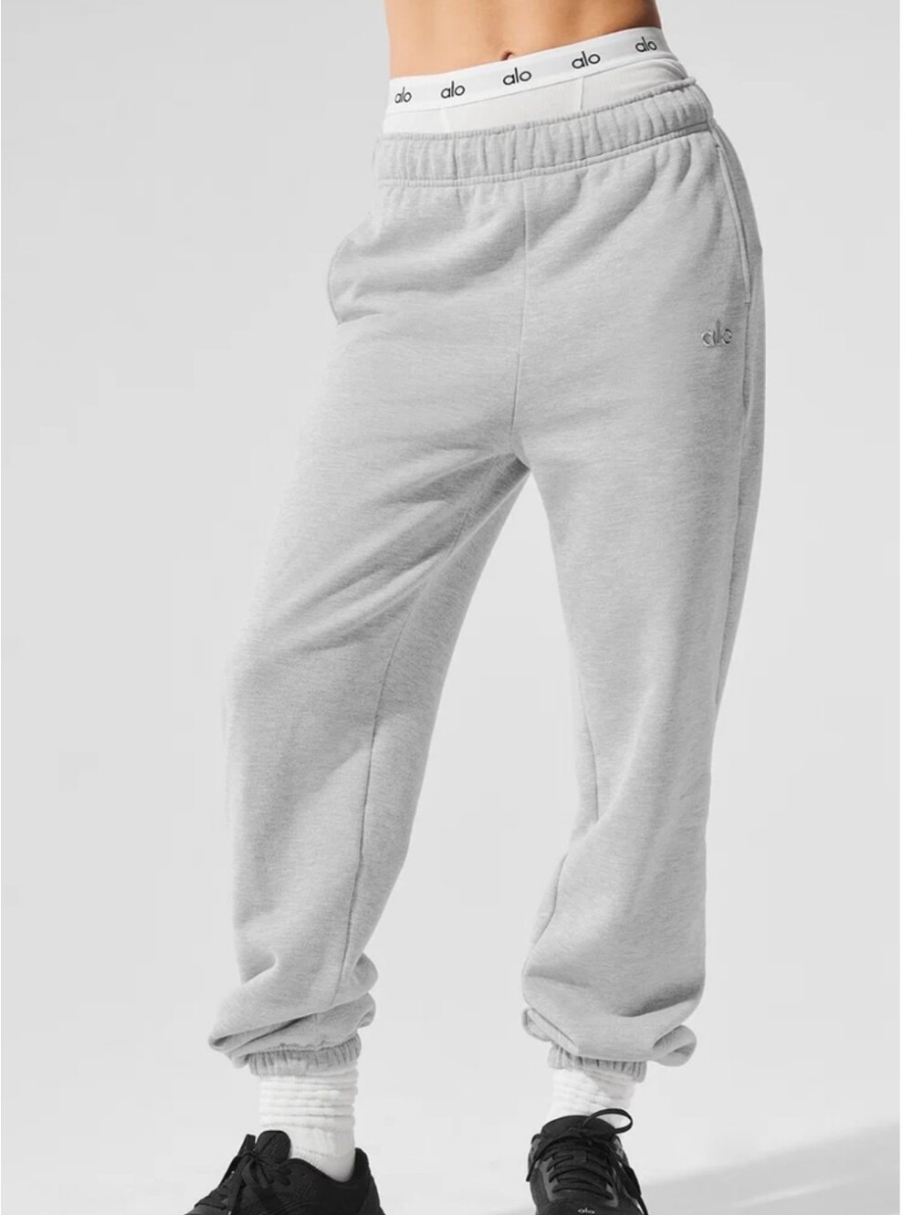Alo Yoga Accolade Jogger Sweatpants Heather Gray Size S